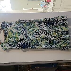 AGB Dress - size XL - GUC - green, blue, black, white - J